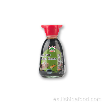 Botella de mesa de vidrio de 150 ml con menos sal